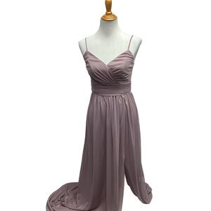 David’s Bridal Lavender Chiffon Prom Formal Gown Misses siz…